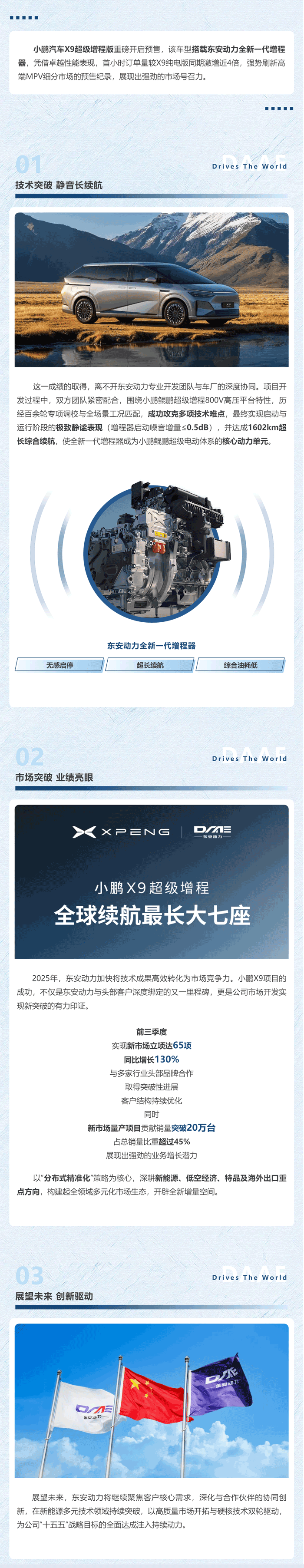 東安動(dòng)力新市場(chǎng)開(kāi)發(fā)結(jié)碩果-小鵬X9超級(jí)增程開(kāi)啟預(yù)售